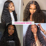 Beaudiva Lace Wigs Deep Wave Human Hair Wigs Closure Wig 5x5 Lace Wig For Women