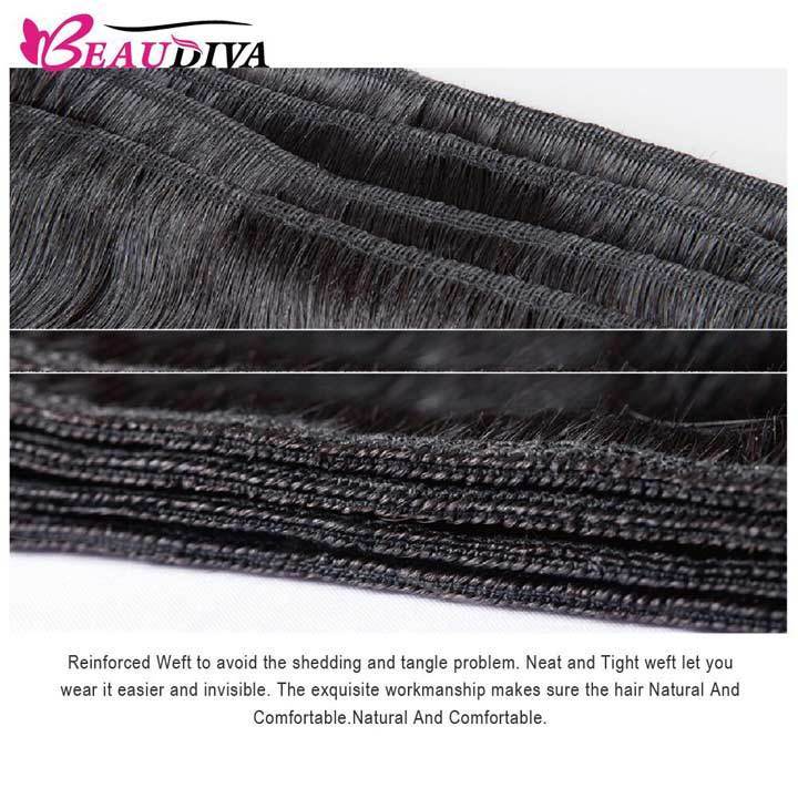 Beaudiva Loose Wave 3 Bundles With Frontal 100% Virgin Remy Human Hair