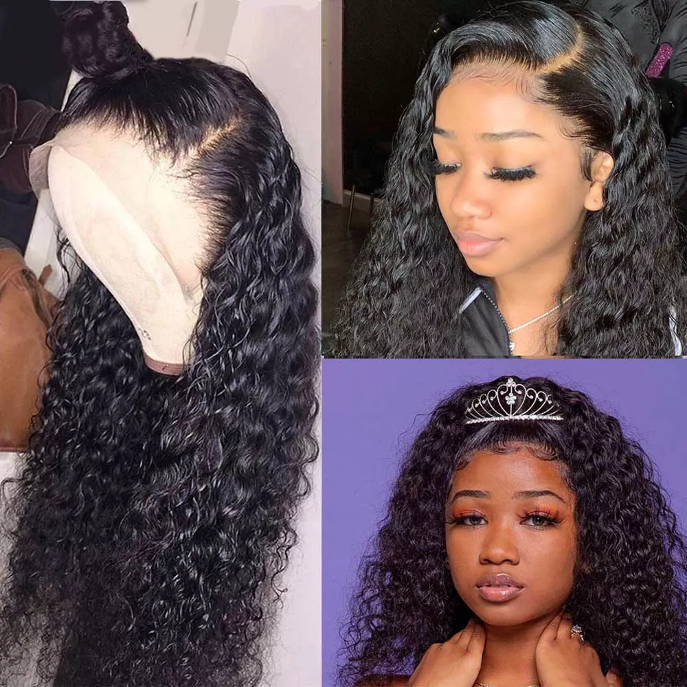 Beaudiva Deep Wave T Part Lace Front Wigs Transparent Lace Wigs Easy To Wear