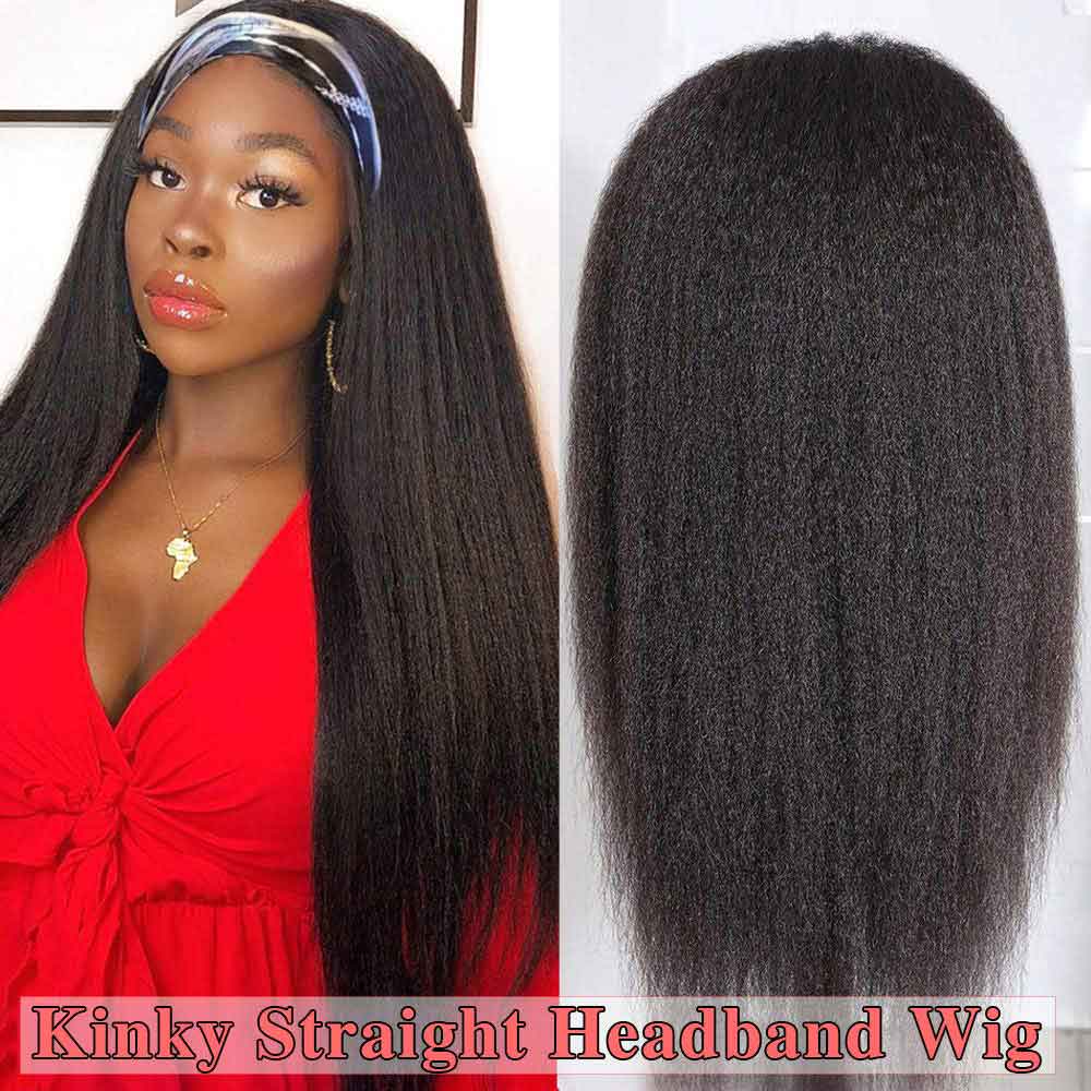 Beaudiva Beginner Friendly Kinky Straight Headband Wig Most Popular Real Human Hair Wig For Women