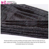 Beaudiva Loose Wave 10A Human Hair Bundles 3 Bundles with Closure Brazilian Human Hair Weaves