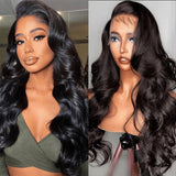 Beaudiva Human Hair Wigs Body Wave 13x4 Lace Frontal Wig Transparent Lace Wigs With Baby Hair