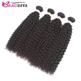 Beaudiva Hair Jerry Curly 4 Bundles Brazlian Virgin Unprocessed Hair