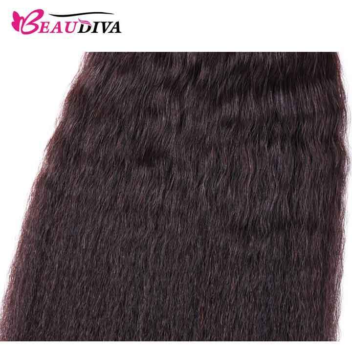 Beaudiva Kinky Straight 3 Bundles Deal Brazilian Virgin Human Hair