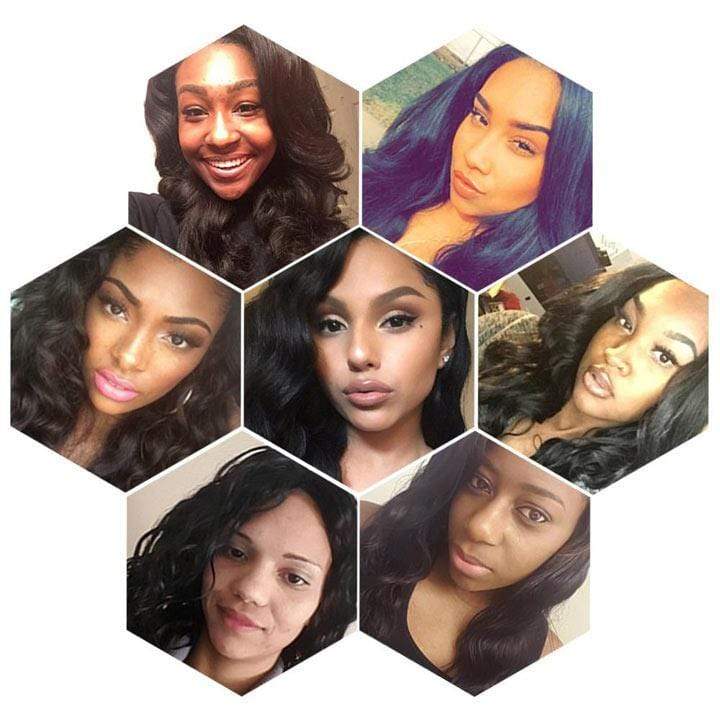 Beaudiva Trendy Body Wave 4 Bundles with Ear to Ear Frontal Virgin Human Hair Weaves