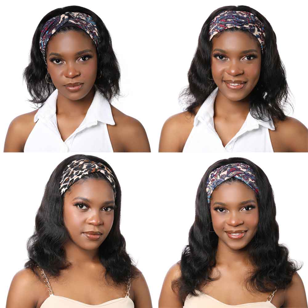 Beaudiva Body Wave Headband Wig Human Hair Wig Glueless Wig Full Density