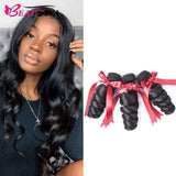 Beaudiva Brazilian Virgin Human Hair Loose Wave 3 Bundles Deal