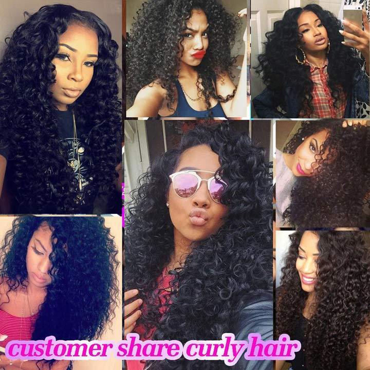 Beaudiva Deep Wave Human Hair 4 Bundles Deal Brazilian Human Hair Weaves