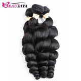 Beaudiva Loose Wave 3 Bundles With Frontal 100% Virgin Remy Human Hair