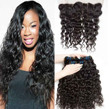 Beaudiva Water Wave 4 Bundles With Frontal Ear to Ear Lace Frontal Human Hair Weave