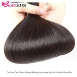 Beaudiva 10A Unprocessed Human Hair Bundles Straight Hair Weaves 4 Bundles With 4x4 Lace Closure