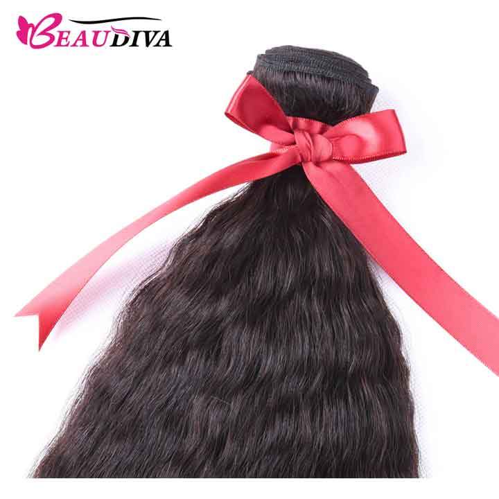 Beaudiva Kinky Straight 3 Bundles Deal Brazilian Virgin Human Hair