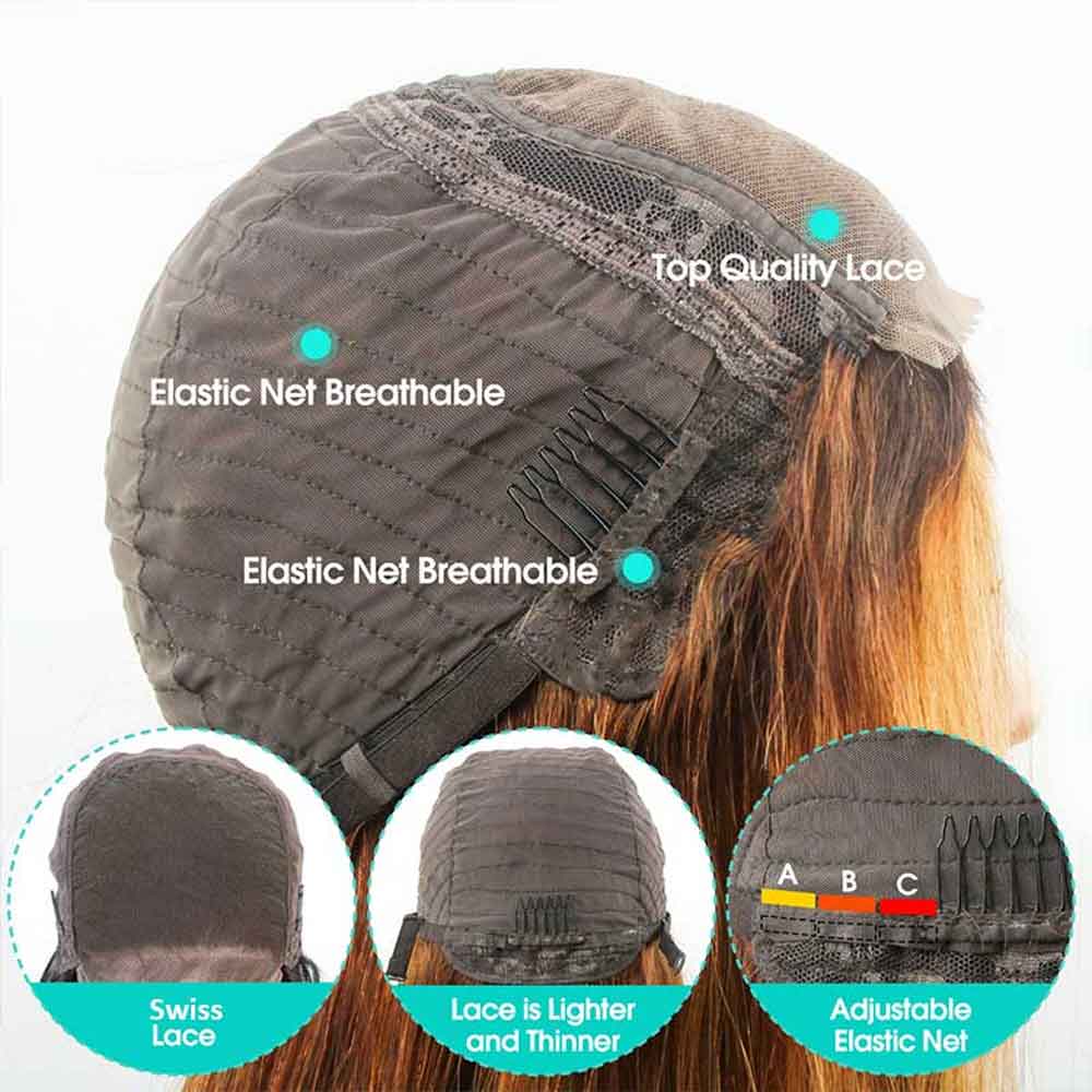 【Daisy】TK11 : Beaudiva Highlight Body Wave 5X5 Lace Closure Wig