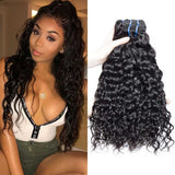 Beaudiva Brazilian Virgin Human Hair Water Wave 4 Bundles Deal