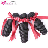 Beaudiva Brazilian Virgin Human Hair Loose Wave 3 Bundles Deal