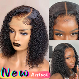 【Rossy】TK52 : BEAUDIVA C Part Short Curly Bob Wig Afro Kinky Curly 5X5 Lace Closure Wig