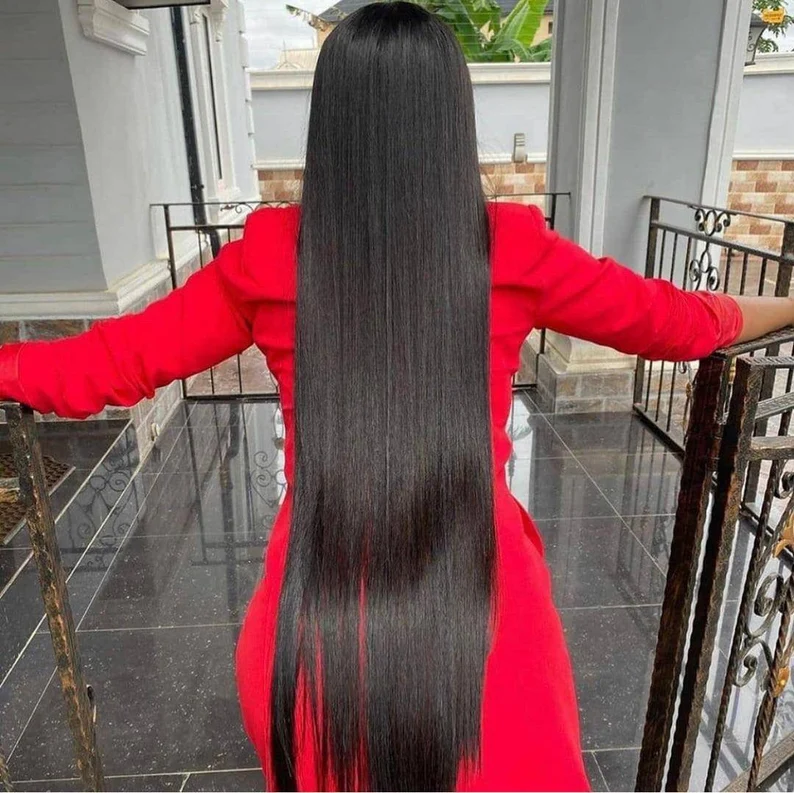 36 inches Long 13X4 HD Lace 200% Density Bone Straight Lace Frontal Wig Human Hair Wigs Long Lengths