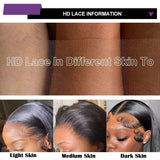 40 inches Long 13X4 HD Lace 200% Density Bone Straight Lace Frontal Wig Human Hair Wigs Long Lengths