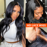 【Felecia】Real HD Lace Glueless Body Wave 4X4 Lace Closure Wig 100% Human Hair Wigs Natural Hairline Slightly Pre Plucked BEAUDIVA