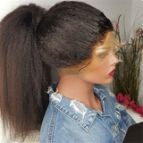 【Maya】360 Lace Frontal Full Lace Human Hair Wigs Kinky Straight Lace Wig 360 Lace Wigs