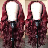 Beaudiva 99J Body Wave 4X4 Lace Closure Wig Human Hair Wig