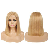 Beaudiva Honey Blonde Straight Bob Wig 13X4X1 Lace Front Wig Human Hair Wig