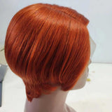 Tiktok Beaudiva Pixie Cut Wig Human Hair Pixie Wigs Lace Front Pixie Cut Wig Ginger Orange