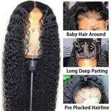 TK39 : Beaudiva Kinky Curly Lace Wigs Kinky Curly Closure Wigs Curly Human Hair Wig With Baby Hair
