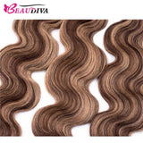 Beaudiva Body Wave Fashionable Highlight Hair Virgin Human Hair Weaves 3 Bundles Deal