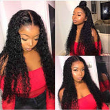 TK39 : Beaudiva Kinky Curly Lace Wigs Kinky Curly Closure Wigs Curly Human Hair Wig With Baby Hair