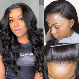 Beaudiva Body Wave Lace Frontal Wig T Part Transparent Lace Wig 150% Density