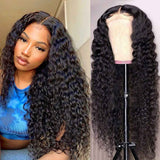 Beaudiva Human Hair Wigs 4x4 Lace Closure Wig Deep Wave Lace Wigs 100% Human Hair Wigs