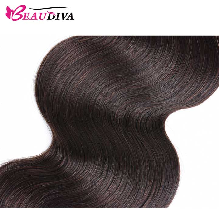 Beaudiva Super Affordable Body Wave Hair Dark Brown 3 Bundles Deal Remy Human Hair Weaves