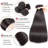 Beaudiva Straight 100% Human Hair Weaves 3 Bundles Deal Brazilian Hair