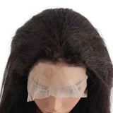Beaudiva Kinky Straight Pre-Plucked Human Hair Wigs T Part Lace Front Wig Transparent Lace With Baby Hair