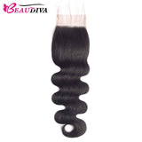Beaudiva 10A Body Wave Human Hair Bundles 4 Bundles with Lace Closure Brazilian Human Hair Weaves