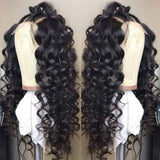Beaudiva Loose Wavy T Part 100% Virgin Human Hair Lace Front Wig Transparent Lace Frontal Wig 180% Density