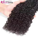 Beaudiva Virgin Remy Human Hair Kinky Curly Hair 4 Bundles With Lace Frontal Human Hair
