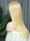 Beaudiva Blonde Silky Straight 613 Human Hair Wigs T Part Wigs Lace Front Wig Colored Wigs Honey Blonde 613 Color Lace Wigs