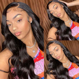 Beaudiva Human Hair Wigs Body Wave 13x4 Lace Frontal Wig Transparent Lace Wigs With Baby Hair