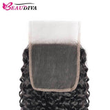 Beaudiva Deep Wave 10A Human Hair Bundles 3 Bundles with Closure Brazilian Human Hair Weaves