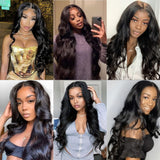 Beaudiva Human Hair Wigs Body Wave 13x4 Lace Frontal Wig Transparent Lace Wigs With Baby Hair
