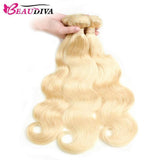Beaudiva 613 Blonde Body Wave 3 Bundles With Lace Frontal