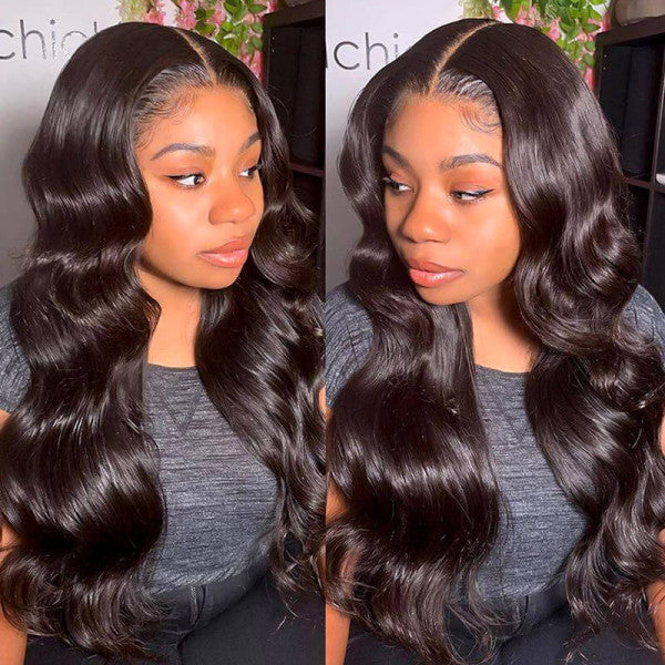 Beaudiva 5x5 Lace Closure Wig Body Wave Wigs 100% Human Hair Wigs With Baby Hair Pre Plucked