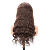 【Stefani】Beaudiva Chestnut Brown Colored 4# Body Wave Closure Wig Human Hair Wig