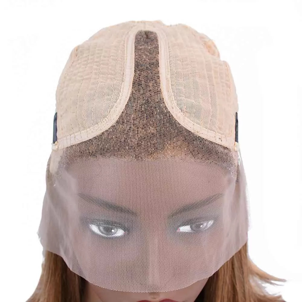 Beaudiva Bone Straight Highlight BOB Wigs Fashionable Design T Part Lace Wigs Human Hair