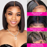 Beaudiva Straight Lace Front Bob Wig 13X4 Human Hair Frontal Wigs
