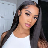 Beaudiva 4x4 Lace Closure Wig Straight Human Hair Wigs PrePlucked Baby Hair