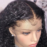 Beaudiva Water Wave Real Human Hair Wig Transparent T Part Human Hair Lace Front Wigs