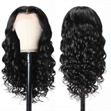 Beaudiva Loose Wave Human Hair Wigs 13x6 Transparent Lace Front Wig Pre Plucked Baby Hair